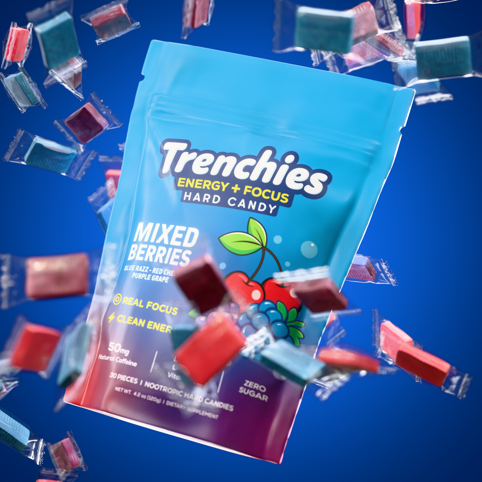 Trenchies energy + focus candy pack UAE